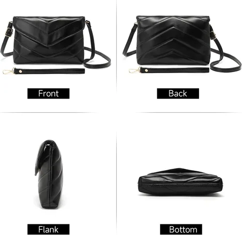 Miniatura 7 de Bolso de mano para mujer, pequeño, con correa larga, para ir de compras, bodas, fiestas