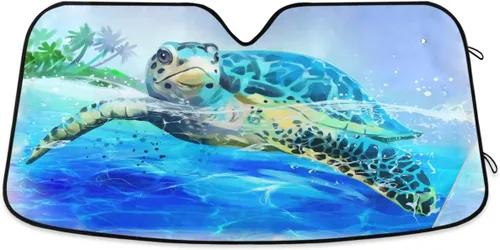 Miniatura 20 de Parasol plegable para parabrisas de automóvil, diseño de ojos rojos aterradores, contra rayos UV, parasol para mantener tu vehículo fresco