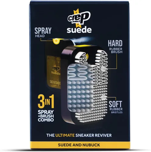 Crep Protect Suede Reviver - Limpiador de zapatos de gamuza, acondicionador y cepillo de gamuza para zapatillas de gamuza y nubuck - Restaura la