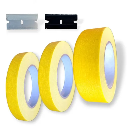 Miniatura 6 de LiME LiNE Cinta amarilla semitransparente de 2" que enmascara y transfiere para la pintura de encargo automotriz