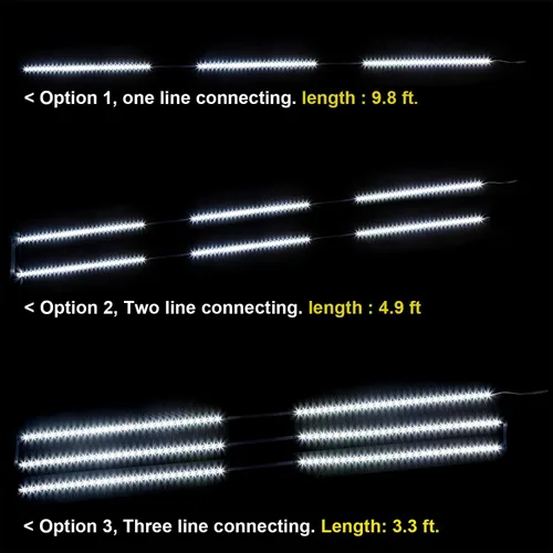 Miniatura 2 de WOBANE - Luz para debajo de la encimera, iluminación led regulable, 6 tiras de luz con control remoto para cocina, estante, despensa, escritorio