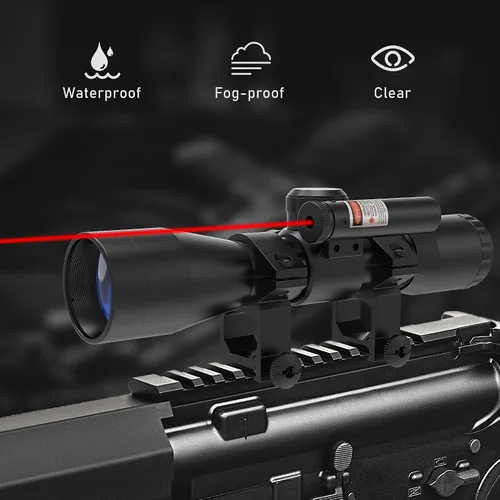Miniatura 3 de UUQ Tactical 4X32 Compact .223 .308 Scope Rangefinder Reticle/w 20mm Picatiny or 11mm Dovetail Ring Mounts