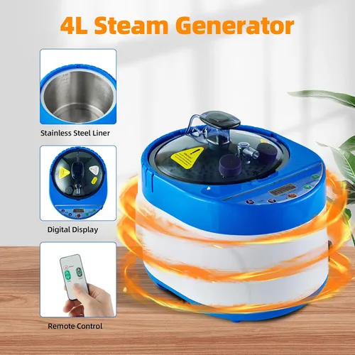 Miniatura 8 de ZONEMEL Kit completo portátil de sauna de vapor, spa personal de cuerpo completo para el hogar para desintoxicación, relajación, vaporizador de 4