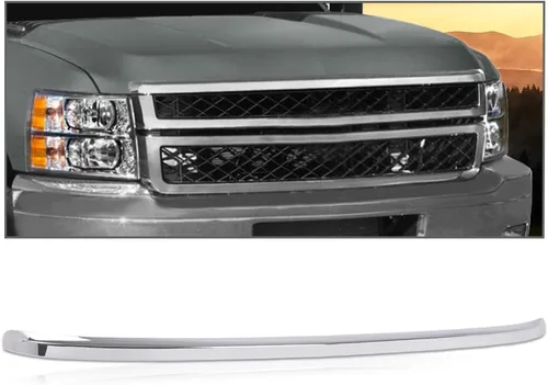 Miniatura 12 de PIT66 Puertas de marco de faros delanteros, compatible con Ford F150 F250 1992-1996 plateado cromado