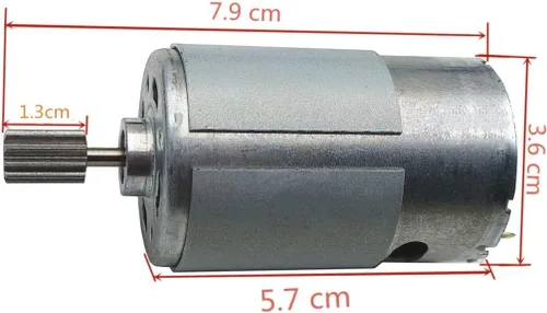 Miniatura 2 de weelye 2 unids universal 550 15000RPM motor eléctrico RS550 12V Accesorios de motor para niños coches eléctricos niños paseo en juguetes piezas