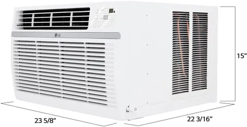 Miniatura 10 de LG 8,000 Aire acondicionado de ventana, 115 V, 350 pies cuadrados. (14' x 25' Tamaño de habitación), Funcionamiento silencioso, Control electrónico