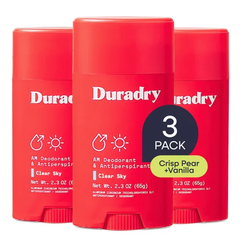 Duradry Antitranspirante de fuerza clínica para mujeres y hombres – Fórmula limpia con ingredientes naturales para el olor de las axilas y