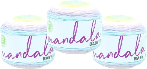 Miniatura 29 de Lion Brand Yarn (1 madeja) Mandala Baby Yarn, Wishing Well, 1770 pies (paquete de 1)