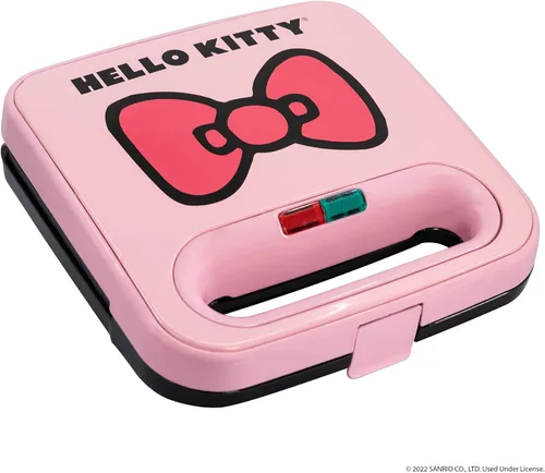 Miniatura 4 de Uncanny Brands Hello Kitty Máquina para Sándwiches de Queso a la Parrilla - Prensa Panini y Parrilla Compacta para Interiores