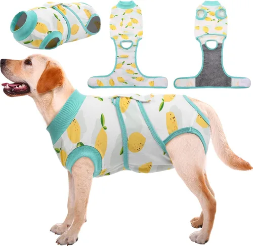 Miniatura 47 de Kuoser Traje de recuperación de cirugía para perros, traje de recuperación para perros machos hembras, mameluco para perro después de la cirugía