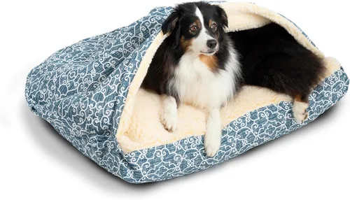 Miniatura 11 de Snoozer Pet Products Cama de lujo para perros estilo cueva rectangular con microserraje, pequeña, antracita