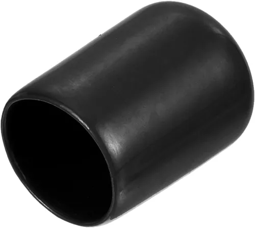 Miniatura 56 de uxcell 25 tapas de goma de 0.787 in de vinilo de identificación redonda tapa tapa de rosca de tornillo protectores negro