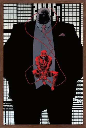 Miniatura 10 de Trends International Marvel Comics Daredevil - Póster de pared Kingpin Shadow, 22.4 pulgadas de largo x 14.7 pulgadas, versión enmarcada en bronce
