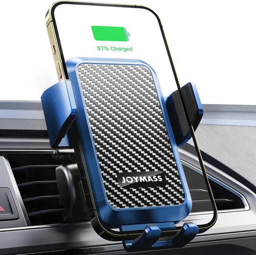 Miniatura 14 de Cargador inalámbrico para automóvil, carga rápida de 15 W, cargador de automóvil con sujeción automática para teléfono celular, soporte