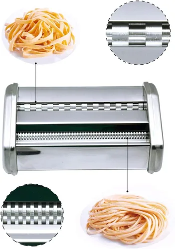 Miniatura 6 de Shule Máquina de pasta eléctrica con motor Máquina automática de pasta con manivela y rodillos multifuncionales