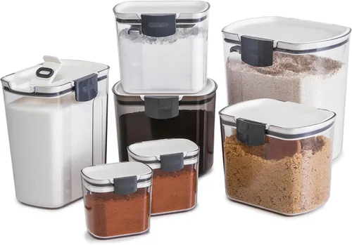 Miniatura 2 de Progressive ProKeeper Baker's - Juego de recipientes herméticos de almacenamiento de cocina para harina, azúcar y más, mantiene los ingredientes