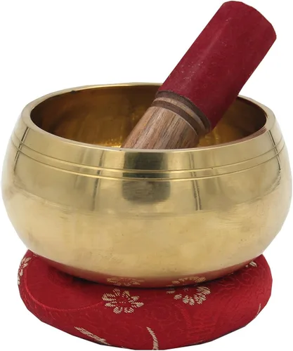 Miniatura 2 de DharmaObjects Yoga Meditación Buda Cantando Tazón Cojín Mallet Llevar Bolsa Set Regalo