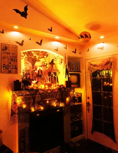 Miniatura 3 de JandCase BR30 Bombillas de Halloween, Bombillas de inundación naranja de Halloween con base E26 para interiores, Bombillas de inundación naranja
