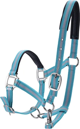 Miniatura 10 de Cabestros ajustables para caballos, correas y accesorios de nailon resistente, acolchados con espuma antirozaduras acolchada en la corona y la nariz
