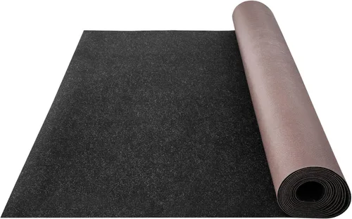 Miniatura 15 de Happybuy 6 pies x 13 pies Alfombra marina negra para barcos impermeable - Alfombra enrollable de 0.18" de espesor para interior y exterior