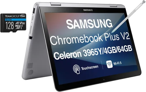 Miniatura 13 de Laptop Samsung Chromebook Plus V2 Business 2 en 1 con pantalla táctil de 12.2 pulgadas, pantalla WUXGA