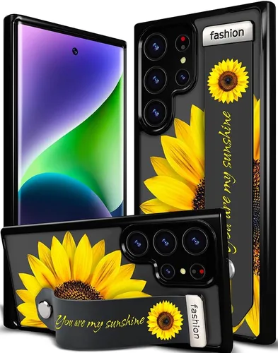 Miniatura 105 de Compatible para Samsung Galaxy S23 Funda Bonita con Correa Soporte Dedo Kickstand, Fundas de Silicona Geniales de Diseñador Funda Cover - Mariposa