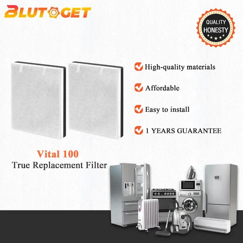 Miniatura 8 de Vital 100-RF Vital 100 Filtro de repuesto apto para purificador de aire LEVOIT Vital 100, sistema de filtración de carbón activado de alta