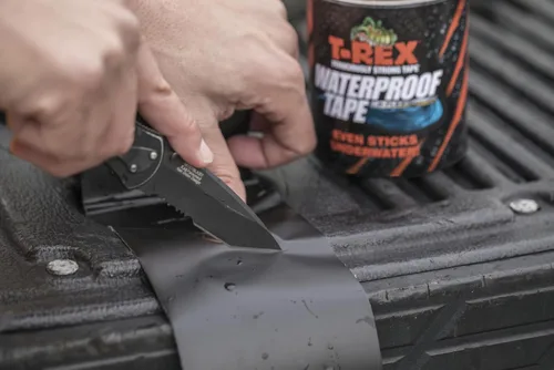 Miniatura 7 de T-REX Cinta impermeable para superficies húmedas o ásperas / sucias, incluyendo bajo el agua, fugas, reparación de mangueras y más, color negro, 1