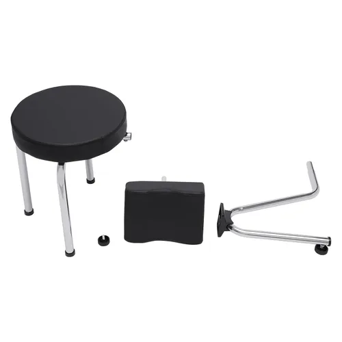 Miniatura 5 de Reposapiés de pedicura, taburete ajustable para pies, reposapiés, reposapiés, pedicura, soporte para reposapiés para Nail Tech Spa, salón de Negro