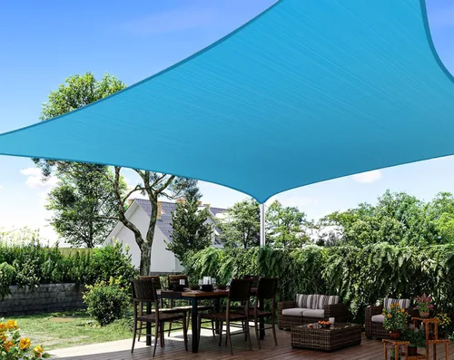 Miniatura 9 de Toldo Quictent de polietileno de alta densidad, 6.53 oz/m², rectangular, para exteriores, 98 % protección UV, kit de herramientas, sombra para patio