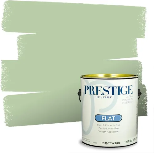 Miniatura 133 de PRESTIGE Pintura exterior e imprimación en uno, aloe, plano, 1 galón