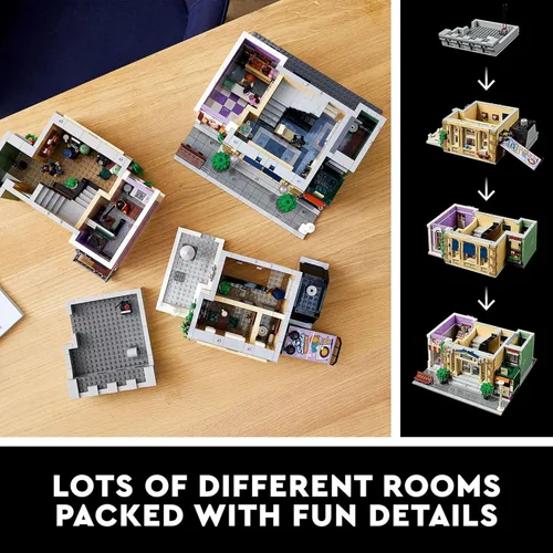 Miniatura 5 de LEGO Police Station 10278 – Kit de construcción; un modelo altamente detallado para mostrar para adultos, versión 2021 (2,923 piezas)