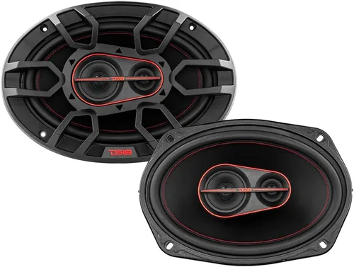 Miniatura 4 de DS18 G6.9Xi GEN-X - Altavoces coaxiales de 3 vías de 6 x 9, 180 vatios, 4 ohmios con tweeters de cúpula Mylar, parrilla incluida, altavoz de rango