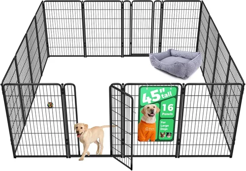 Miniatura 13 de FXW Homeplus Unleashed Corralito para Perros de Interior - Juego Sin Estrés y Seguro, Resistente de 24 Pulgadas 4 Paneles Corral para Cachorros
