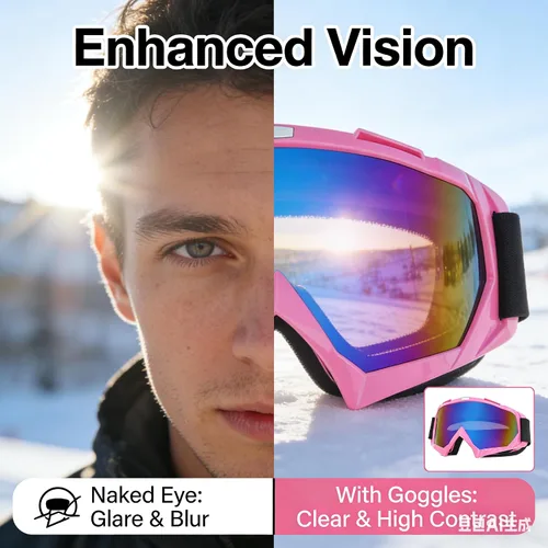 Miniatura 3 de Gafas de motocross – Resistente al viento, motocicleta, ATV, equitación, motocross, gafas de esquí para hombres, mujeres y jóvenes