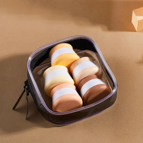 Miniatura 7 de INSFIT Recipientes de viaje para artículos de tocador, tarros de crema de silicona aprobados por la TSA con tapas, artículos de tocador