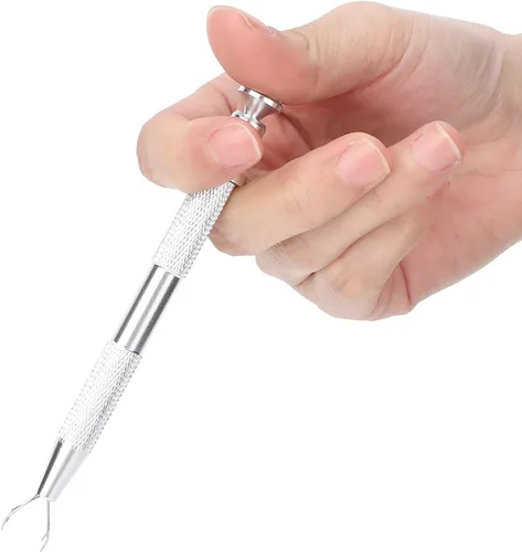 Herramienta de recogida de 4 garras, agarrador de 4 puntas para hacer joyas, pinzas de metal de acero inoxidable para perlas y piezas pequeñas