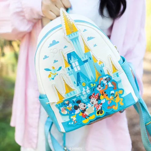 Miniatura 4 de Loungefly - Mini-mochila Walt Disney World 50 exclusiva de Tienda multicolor