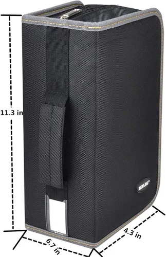 Miniatura 2 de Funda para CD y DVD, capacidad de 128 unidades, almacenamiento de DVD, soporte para discos de CD, estuche de CD, carteras VCD, estuche multimedia