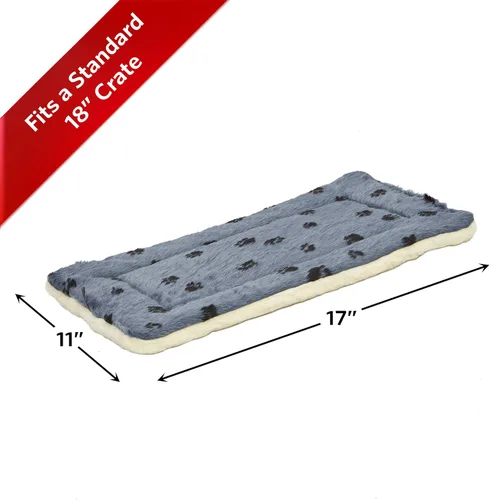 Miniatura 2 de Cama reversible para mascota, diseño en lana para perro o gato , Azul