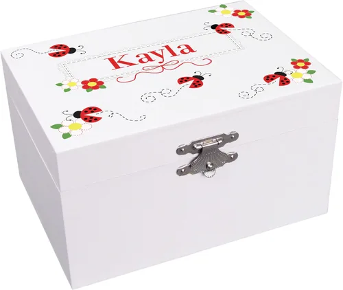 Miniatura 3 de My Bambino Joyero personalizado con diseño de mariquita y bailarina