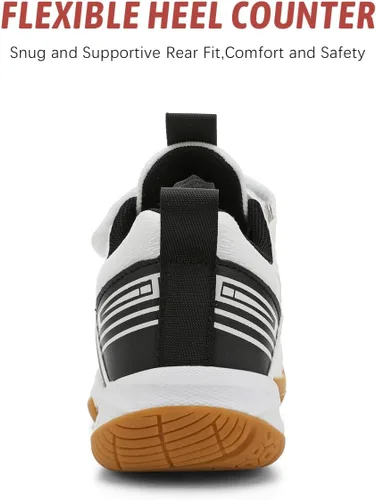 Miniatura 7 de Tenis de raqueta para niños y niñas, zapatos de bádminton adecuados para todas las canchas, tenis de squash, fuerte apoyo y absorción de impactos