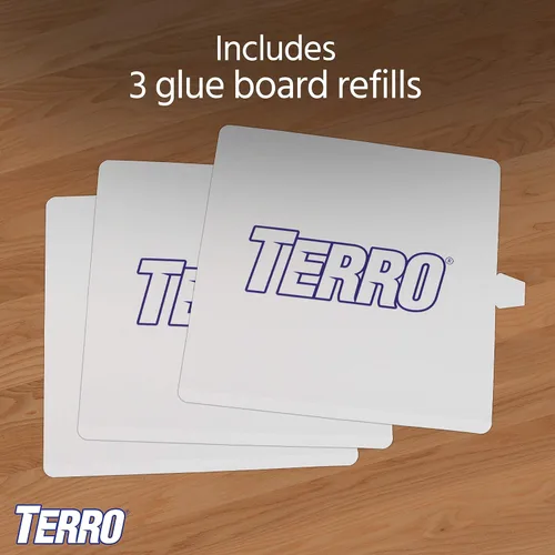 Miniatura 7 de TERRO Paquete de recarga de trampa para pulgas con tarjetas adhesivas para trampa para pulgas T230 de interior - 3 unidades (Paquete de 1) - T231