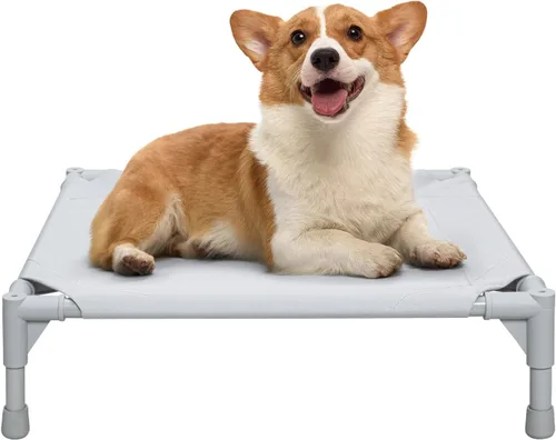 Miniatura 8 de Love&go Cama Elevada para Perros con Marco de Metal, Catre Elevado Refrescante para Mascotas para Perros y Gatos