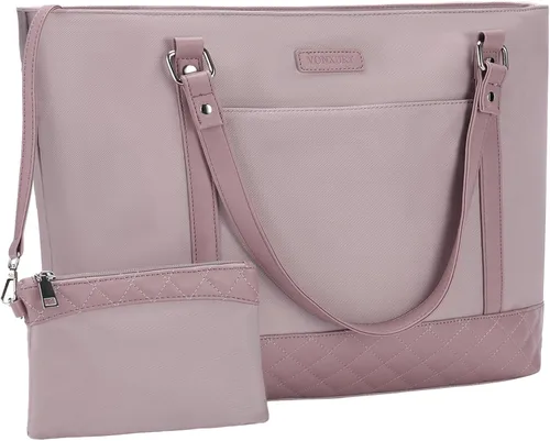 Miniatura 12 de VONXURY - Bolsa de mano para laptop para mujer, bolsa de hombro para computadora de 15.6 pulgadas, bolsa de trabajo para profesores, bolsa de viaje