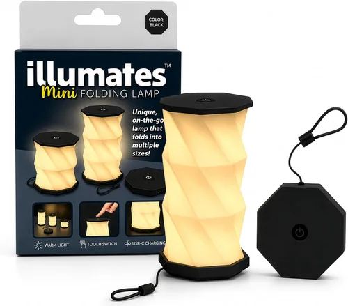 Miniatura 24 de Origami - Lámpara de escritorio LED plegable expandible – USB recargable y portátil – Luz de control táctil regulable con altura ajustable de hasta