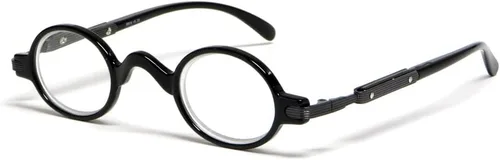 Miniatura 4 de Calabria R314/R501S - Gafas de lectura redondas de metal para hombres y mujeres, lentes de profesor, lectores vintage, estilo clásico, retro, moda
