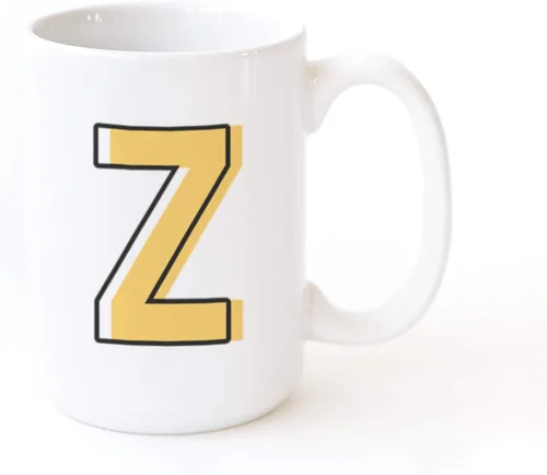 Miniatura 21 de The Cotton & Canvas Co. Candy Pop - Taza de café personalizada con monograma inicial con letra H y cerámica, para ella, para él