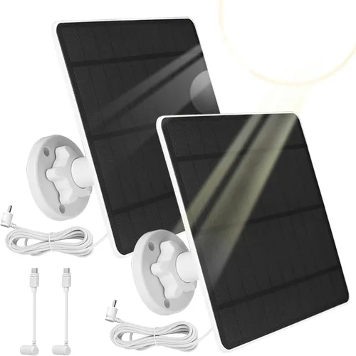 Miniatura 10 de Cargador de panel solar compatible con Arlo Pro 3/Pro 4/Pro 5S/Pro 3 Floodlight/Ultra/Ultra2, fuente de alimentación continua de panel solar de 5 W