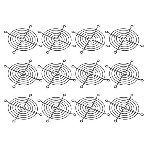Miniatura 10 de PATIKIL Parrilla para dedos de ventilador de 1.575 pulgadas, paquete de 4 protectores de rejilla de metal para ventiladores de escape de 1.57 x 1.57